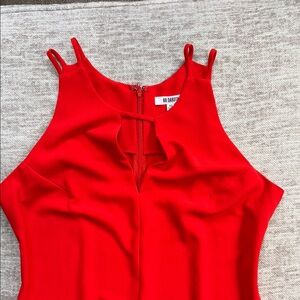 BB Dakota Fiery Red Halter Dress